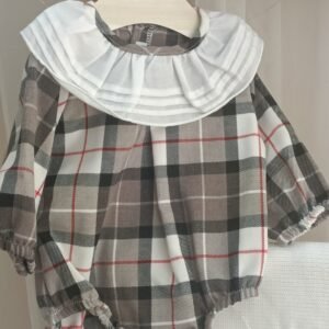 pelele cuello cuadros